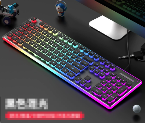 Teclado mecánico ergonómico con retroiluminacion RGB
