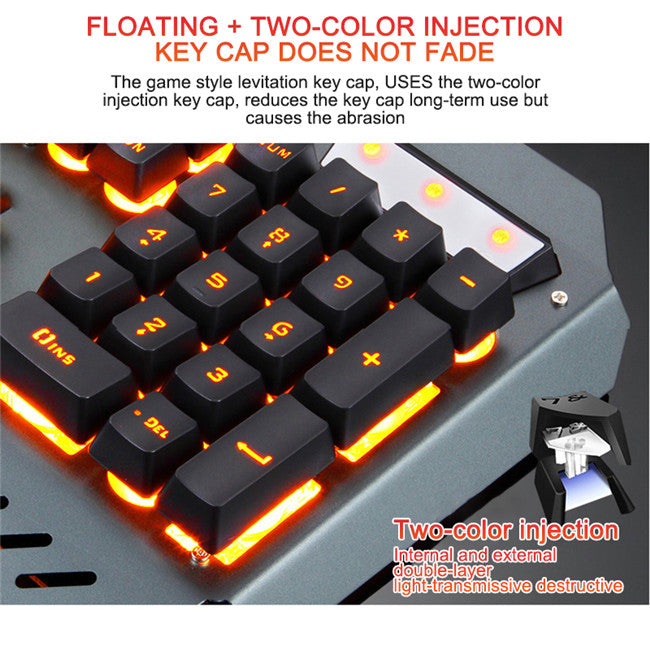 Teclado mecánico ergonómico con retroiluminacion RGB
