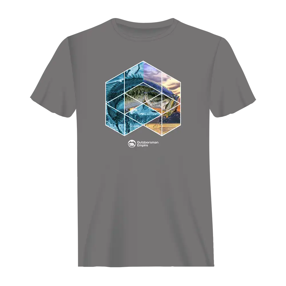 Fishing Geometry Man T-Shirt